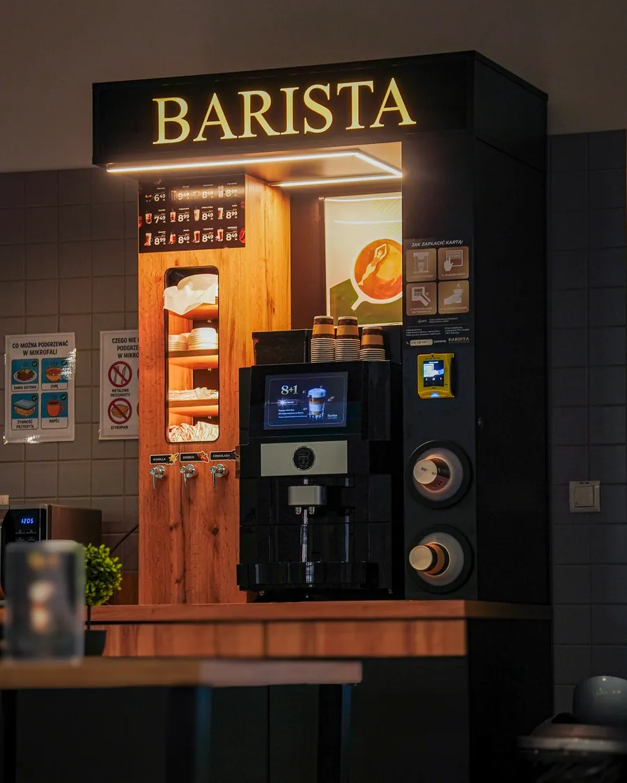 Strefa Barista z modułem Na Kawkę — widok ogólny